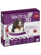 Artykuły przeciw pasożytom - VECTRA 3D Roztwór dla psów >40 na pchły i kleszcze - miniaturka - grafika 1