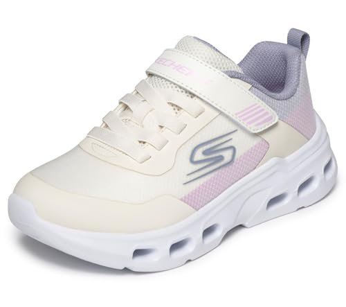 Skechers Dziewczęce sneakersy Glide-Step Drift, Naturalna tkanina Multi Trim, 9.5 UK Child