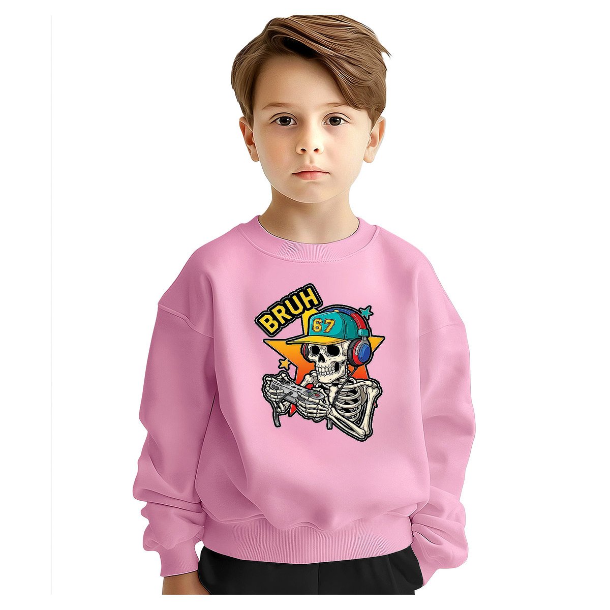 BLUZA DZIECIĘCA 67 SIX SEVEN VIRAL BRUH 146-152 DLA CHŁOPCA DZIEWCZYNKI
