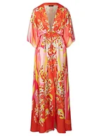 Sukienki - ApartFashion Sukienka damska, Czerwony, wielokolorowy, 36 - miniaturka - grafika 1