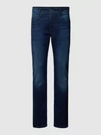 Spodnie męskie - Jeansy o kroju regular fit z zapięciem na guzik - miniaturka - grafika 1