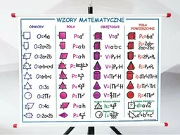 Plansza- Wzory matematyczne - Pomoce naukowe - miniaturka - grafika 1
