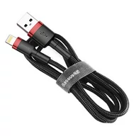 Kable USB - Baseus Kabel USB Kevlar USB Lightning iPhone 2.4A 1m Czerwony - miniaturka - grafika 1
