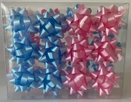 Gadżety na imprezę - Rozette Wstążka Rozetka 10 Mat Nieb/roz Wb A 24 - miniaturka - grafika 1