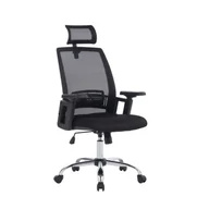 Fotele i krzesła biurowe - Fotel biurowy OFFICE PRODUCTS Mykonos czarny - miniaturka - grafika 1