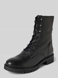 Buty sznurowane z zamkiem błyskawicznym model ‘HOARA’ - Kozaki damskie - miniaturka - grafika 1
