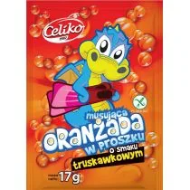 Celiko Oranżada musująca w proszku truskawkowa 17g - Zdrowa żywność - miniaturka - grafika 2