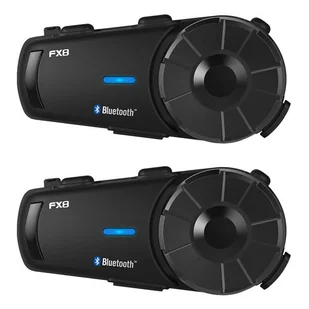 Interkom motocyklowy Fodsports FX8 dwupak (czarny) - Interkomy - miniaturka - grafika 1