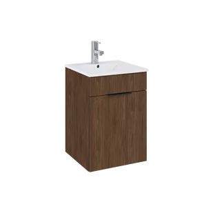 ELITA SET QUBO PLUS 40 1D ORZECH LINCOLN 168770 - Szafki łazienkowe - miniaturka - grafika 1