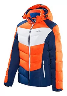 Kurtki damskie - Black Crevice Black Crevice Damska kurtka narciarska, pomarańczowa/niebieska/biała, 44 BCR251329-OB-44 - grafika 1