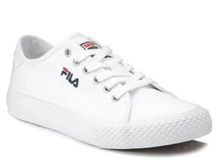 Trampki tenisówki damskie całe białe tekstylne sznurowane Fila Pointer-37 - Trampki damskie - miniaturka - grafika 1