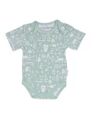 Body dla niemowląt - LITTLE DUTCH BODY Z KRÓTKIM RĘKAWEM 50/56 ADVENTURE MINT - miniaturka - grafika 1