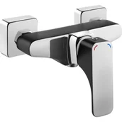 Baterie wannowe i prysznicowe - Deante Bateria HIACYNT chrom-czarny natryskowa bez kompletu natryskowego - miniaturka - grafika 1