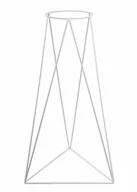 Kwietniki - Kwietnik metalowy Triangle 90 cm : Kolor - Biały - miniaturka - grafika 1