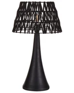 Lampy stojące - Lampa stołowa drewno mango czarna PELLEJAS - miniaturka - grafika 1