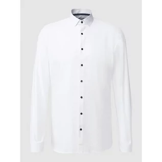 Koszule męskie - Koszula biznesowa o kroju super slim fit z kołnierzykiem new kent - OLYMP No. Six - grafika 1