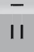 Lampy sufitowe - Sollux Lighting Lampa wisząca LAGOS 2 czarny - miniaturka - grafika 1