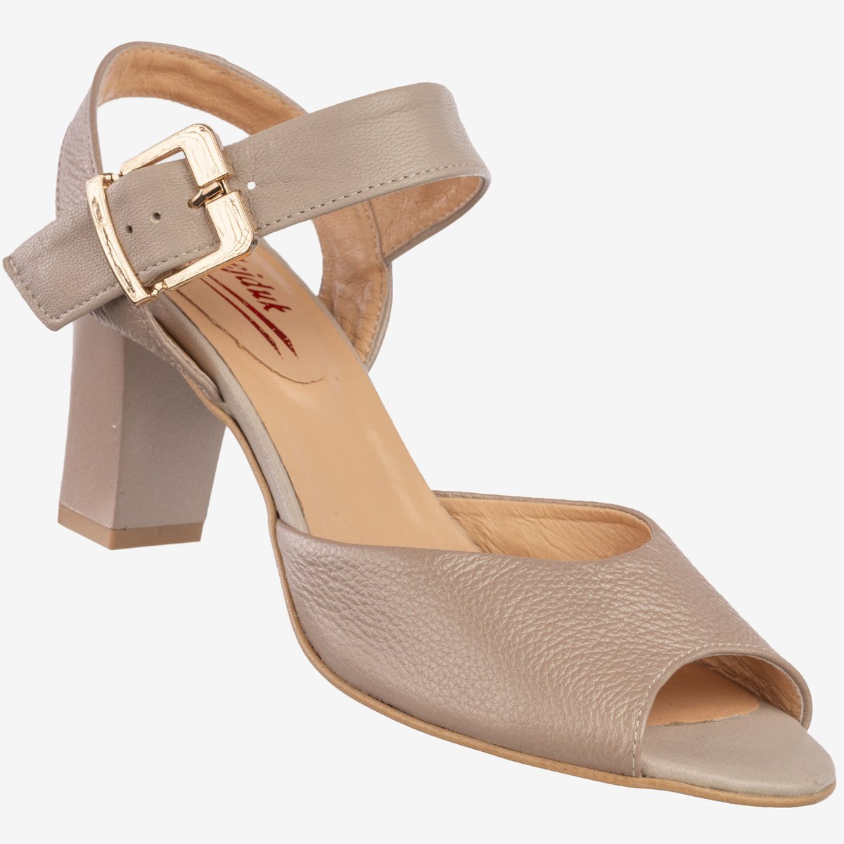 Sandały Na Słupku Damskie Skórzane Buty Eleganckie RJHejduk Różowe Różowy 41