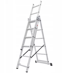Drabina aluminiowa wielofunkcyjna Holem, 7 stopni, 150 kg - Drabiny - miniaturka - grafika 1