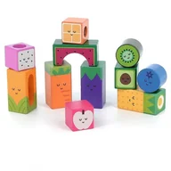 Klocki - Vilac - Drewniane klocki sensoryczne Owoce - miniaturka - grafika 1