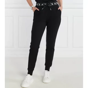 Armani Exchange Spodnie dresowe | Regular Fit - Dresy damskie - miniaturka - grafika 1