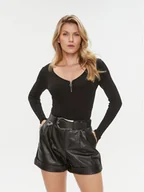 Swetry damskie - Morgan Sweter 232-MBANZA Czarny Slim Fit - miniaturka - grafika 1