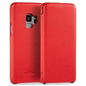 Etui i futerały do telefonów - Samsung moVear moVear Skórzane Etui Slim do Galaxy S9 | Wysokiej jakości Pokrowiec z klapką, book case | flipSide S Skóra Nappa, Czarny 5907457801622 - miniaturka - grafika 1