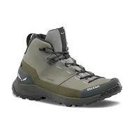 Buty trekkingowe męskie - Buty trekkingowe męskie Salewa Puez Leather Mid Powertex - miniaturka - grafika 1