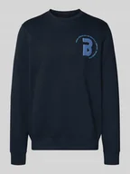 Bluzy męskie - Bluza z detalem z logo model ‘FLORIAN’ - miniaturka - grafika 1