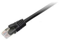 Patchcordy - Patchcord BKT RJ45, kat.6, U/UTP, LSOH, wtyk BKT zalewany, czarny, 0.5m - miniaturka - grafika 1