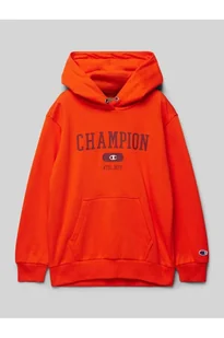 Bluza z kapturem z nadrukiem z logo - Champion - Bluzy damskie - miniaturka - grafika 1