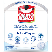 Środki do prania - Omino Bianco Indro Caps Bianco Vivo - wybielające kapsułki do prania (10 szt. - 200 g) - miniaturka - grafika 1