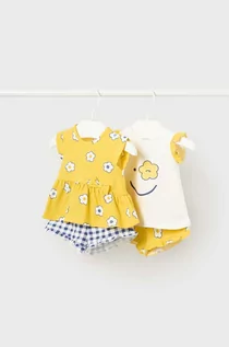 Komplety dla niemowląt - Mayoral Newborn komplet niemowlęcy 2-pack kolor żółty - grafika 1