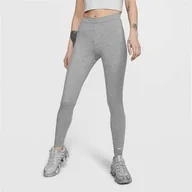 Legginsy - Nike legginsy szare damskie Swoosh, Rozmiar XL - miniaturka - grafika 1