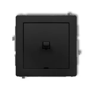 Łącznik schodowy Karlik Deco 12DWPUS-3.1 w stylu amerykańskim bez piktogramu czarny mat - Wyłączniki światła i elektryczne Łącznik schodowy Karlik Deco 12DWPUS-3.1 w stylu amerykańskim bez piktogramu czarny mat - Wyłączniki światła i elektryczne - miniaturka - grafika 1