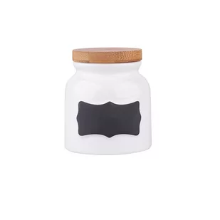 Altom SŁOICZEK PORCELANOWY 200ML 8X9CM Z BAMBUSOWYM WIECZKIEM Zakupy dla domu i biura! 01010051782 - Pozostałe akcesoria kuchenne - miniaturka - grafika 1