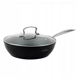 Starke TARRY PATELNIA GŁĘBOKA Z POKRYWKĄ 28 CM NIEPRZYWIERAJĄCA POWŁOKA AEROLITE INDUKCJA 5903313429863 - Zestawy garnków i patelni - miniaturka - grafika 1