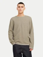Swetry męskie - Jack & Jones Sweter George 12268279 Beżowy Regular Fit - miniaturka - grafika 1