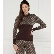 Swetry damskie - GUESS Sweter | Slim Fit - miniaturka - grafika 1