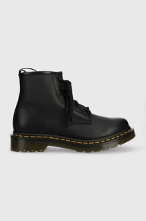 Botki damskie - Dr. Martens workery skórzane 101 damskie kolor czarny na platformie DM30700001 - grafika 1