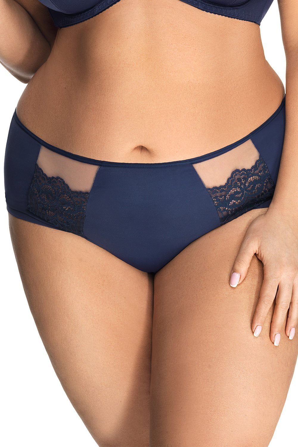 Gorsenia Gorsenia K442 Luisse granatowy 4XL Majtki figi