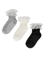 Skarpetki dla dzieci - JENNY Skarpety 7KB-004-SS25 (3-pack) Biały - miniaturka - grafika 1