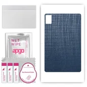 Akcesoria do tabletów i e-booków - folia naklejka skórka strukturalna na TYŁ do TCL Tab 11 WiFi - Tkanina Granatowa - apgo SKINS - miniaturka - grafika 1