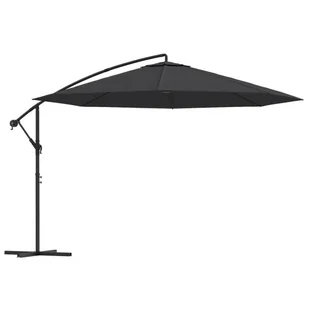 Wiszący czarny ogrodowy parasol D4-R32 - Parasole ogrodowe - miniaturka - grafika 1