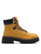 Botki damskie - Jenny Fairy Trapery GINETTE WS2296-08 Żółty - miniaturka - grafika 1