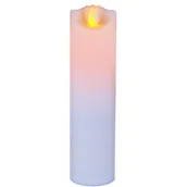 Świece - Świeca LED 17,5 cm Ø 5 cm ruchomy płomień ciepły biały CORTINA POLAND - miniaturka - grafika 1