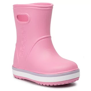Buty dla dziewczynek - Kalosze Crocs - Crocband Rain Boot K 205827 Pink Lemonade/Lavender - grafika 1
