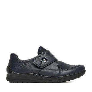 Półbuty Rieker 48951-14 Granatowy - Półbuty damskie - miniaturka - grafika 1