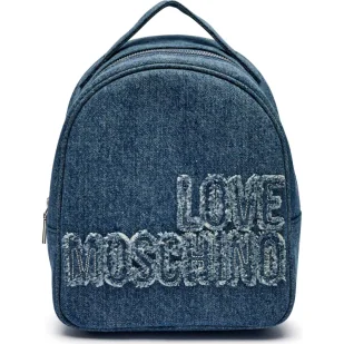 Love Moschino Jeansowy plecak ZAINO - Plecaki - miniaturka - grafika 1