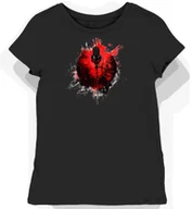 Koszulki i topy damskie - Koszulka damska czarna z nadrukiem czerwonych mikrofonów XXL - miniaturka - grafika 1